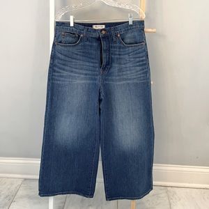 Madewell wide leg crop jeans